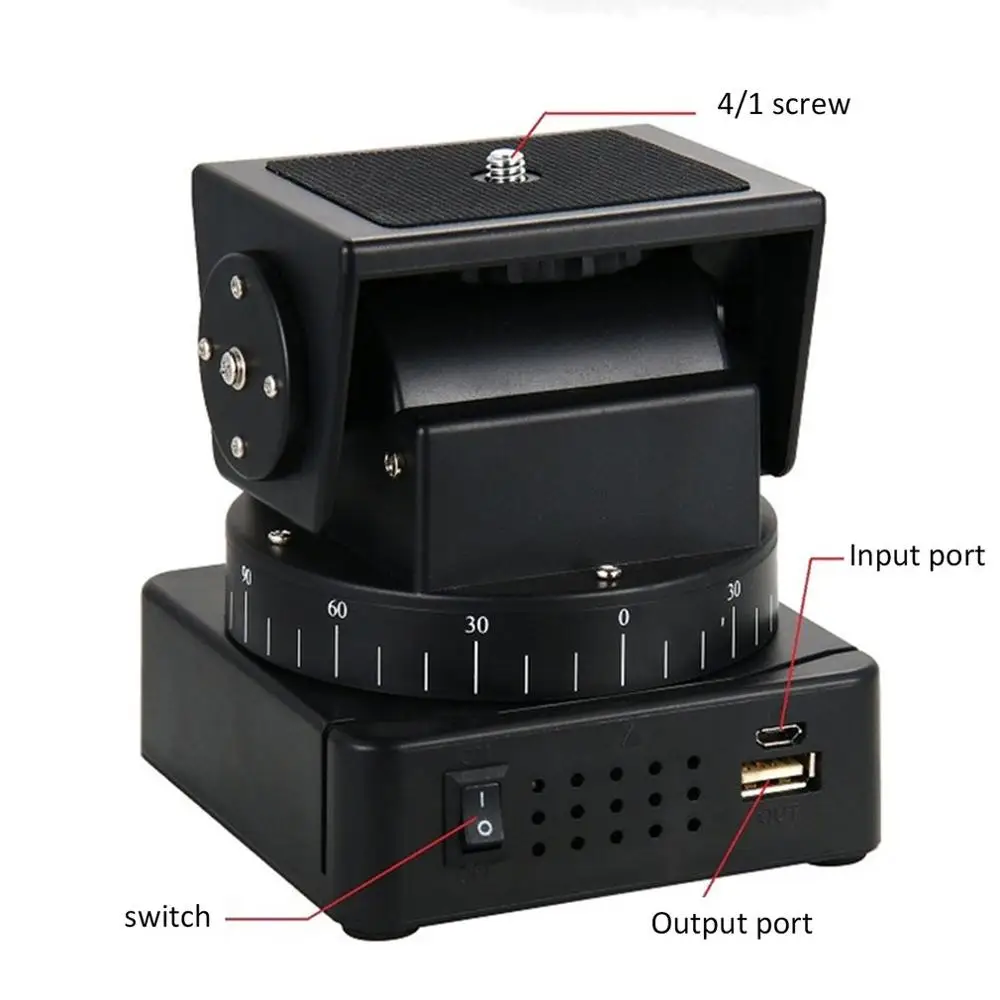 Panoramic Yt-260 Electric Gimble Remote Rotary Video Recorder For Qx Gopro Rotary Camera Sports Camera