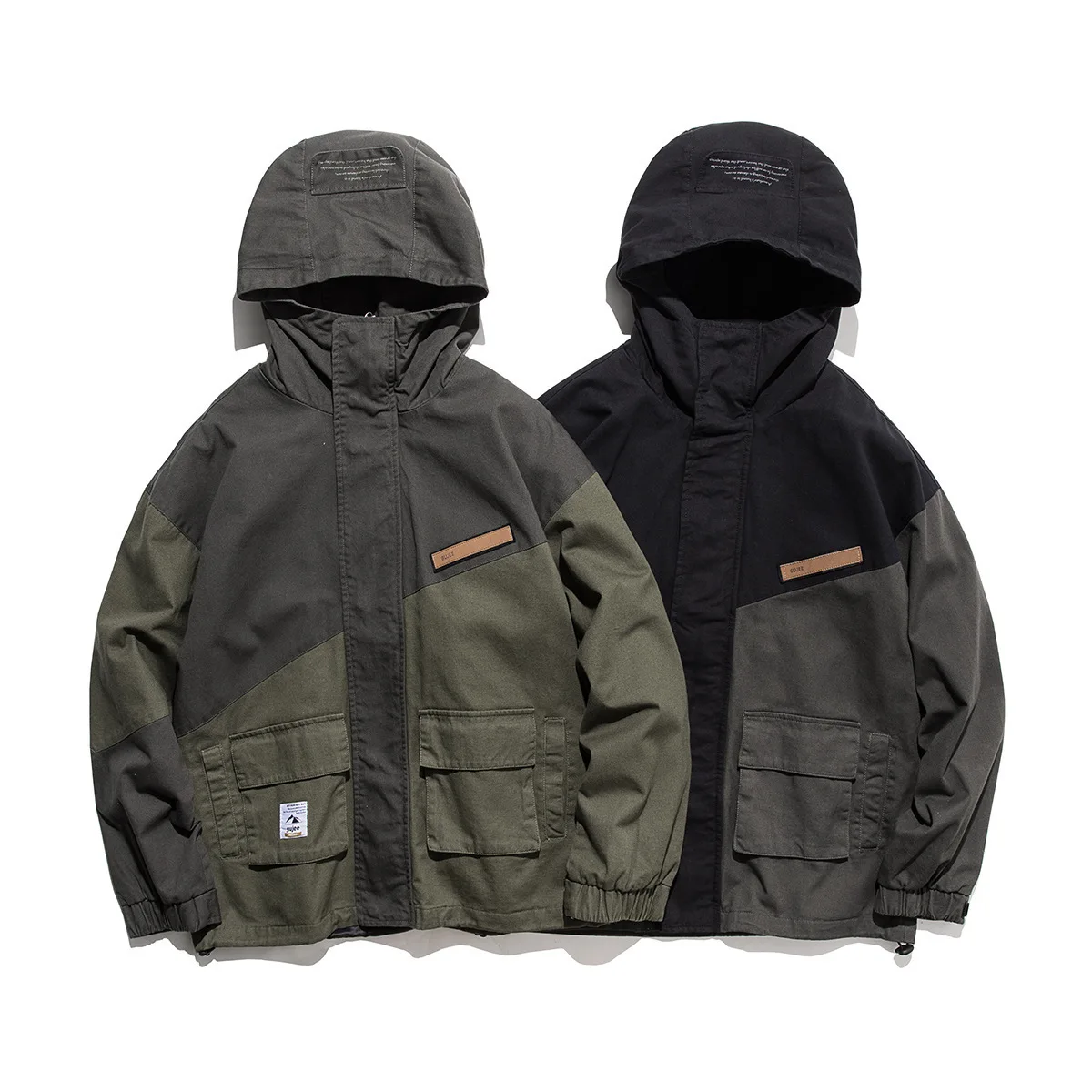 

2019 Autumn New Style Japanese-style Popular Brand Coat Men's Mixed Colors Loose Fit Hoodie Tooling Jacket Men'S Wear Casual Top