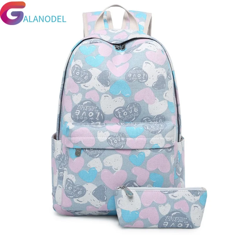 

fashion Women Backpack casual School Bags for teenager Cute Printing school backpack Girls School travel Knapsack Laptop Mochila