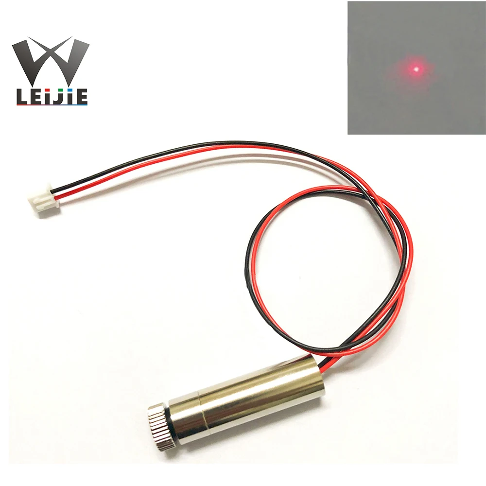 Focusable Adjustable 650nm 250mW High Power 12*45mm 3V-4.5V XH2.54 Terminal Connector Red DOT Laser Module12mm LED LD Module cross 650nm 250mw adjustable focusable high power 12 45mm 3v 4 5v red laser module industrial 12mm led ld module