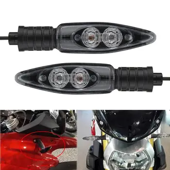 

2Pcs Motorcycle Front LED Turn Signal Indicator Light for BMW S1000R S1000RR Durable Easy to Install Motorcycle Accessories
