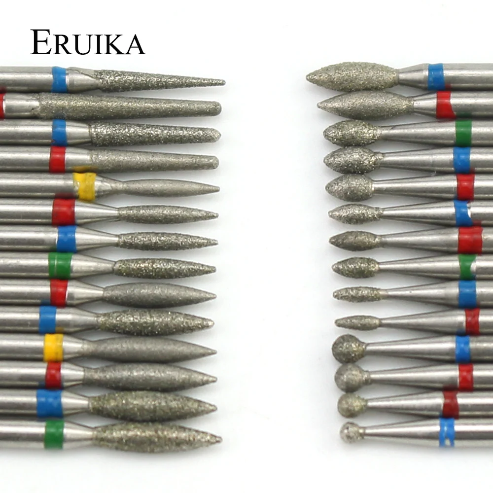 29 типов алмазных керамических сверл для ногтей фреза для маникюра роторные биты кутикулы чистые аксессуары пилки для ногтей инструменты для искусства
