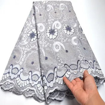 

Most popular African Dry Cotton Lace Fabric 2020 High Quality Swiss Voile Lace In Switzerland Embroidery Swiss voile Lace mv401