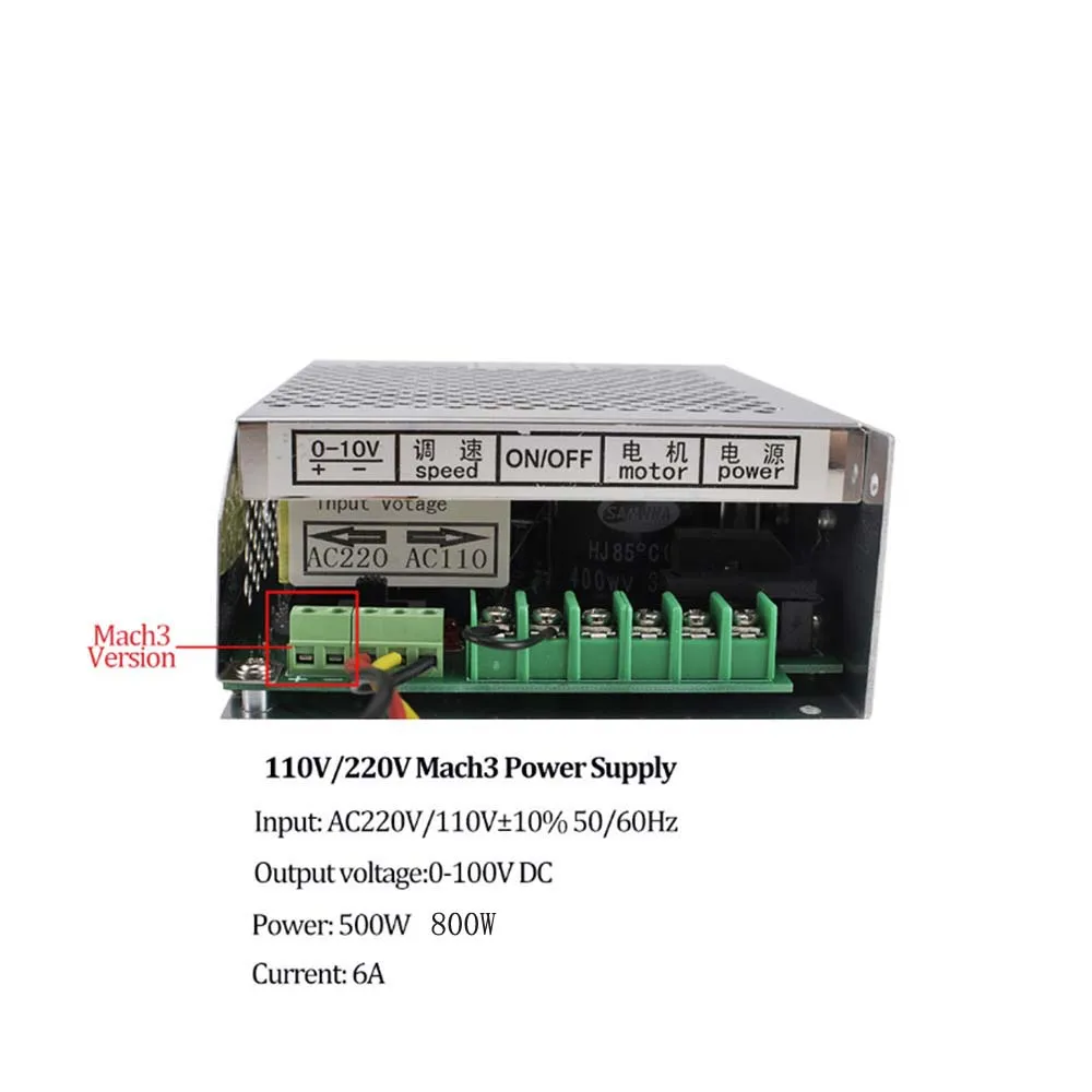 С воздушным охлаждением 0.8kw DC110V 20000 ОБ/мин CNC spindleMotor Kit ER11/патрон 800 Вт мотор шпинделя+ регулятор скорости питания для гравировки