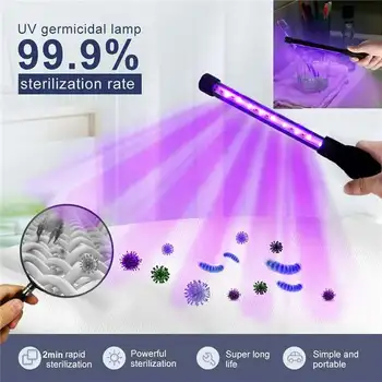 

DC5V 3W 5W USB Portable Ultraviolet Disinfection Stick Household UV Sterilizer Germicidal Lamp UVC Handheld Disinfection Lamp