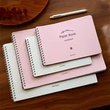 

Collection Notebook A4 A5 Hand Book Coil Notebook Double-Sided Sketchbook Drawing Release Paper Stickers Storage Book