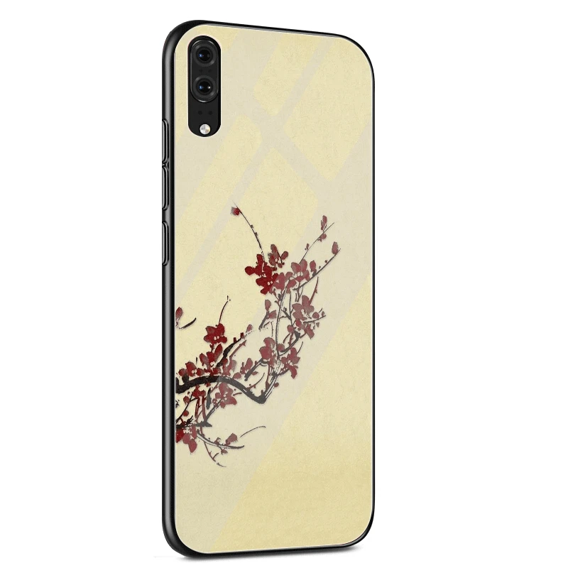 Стеклянный чехол для huawei P30 P20 P10 Y9 Y6 mate 20 Pro Lite P Smart Honor 7A 8X9 10, чехол для японского искусства - Цвет: G9