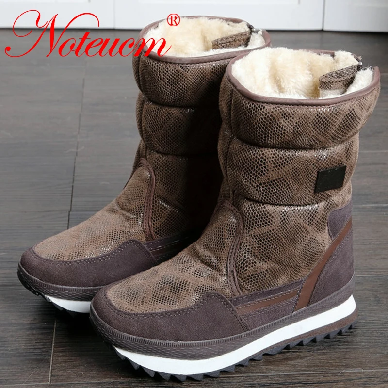 croc boots with fur