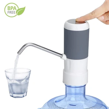 

Portable Wireless Electric Drinking Water Pump Dispenser For 5 Gallon Bottle With Rechargeable Battery And Usb Charging Line