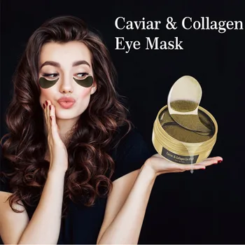 

24K Caviar Gel Eye Mask Hydrating Lighten Fine Lines Remove Dark Circles Eye Bags Anti-aging Eye Patches