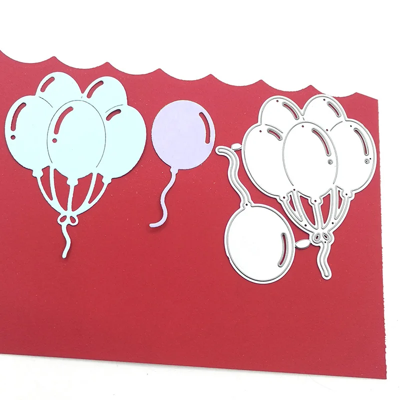 

Julyarts Balloon Cutting Dies New 2020 Scrapbooking Material Carbon Steel Silver DIY Scrapbook Paper Album Embossing Stencil