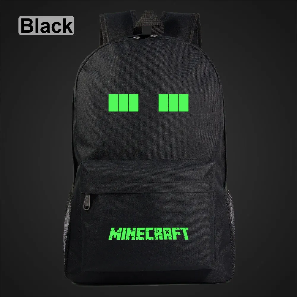 Green Luminous Games Like A Eves Boy Girl Book School Bag Women Bag Pack Teenagers Schoolbags Men Student Backpack - Цвет: 19