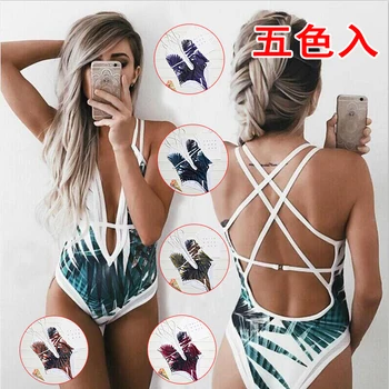 

Europe and the United States cross-border foreign female speed sell through ebay dunhuang conjoined bikini swimsuit leaves five