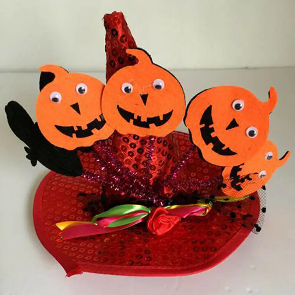 2 Red Pumpkin Смешная Собачка Кошка костюм капитана Паук кошка ведьма колдун шляпа на Хеллоуин вечерние Рождество Косплей фото реквизит головной убор Вечеринка Кот Горячая - Цвет: 2 Red Pumpkin
