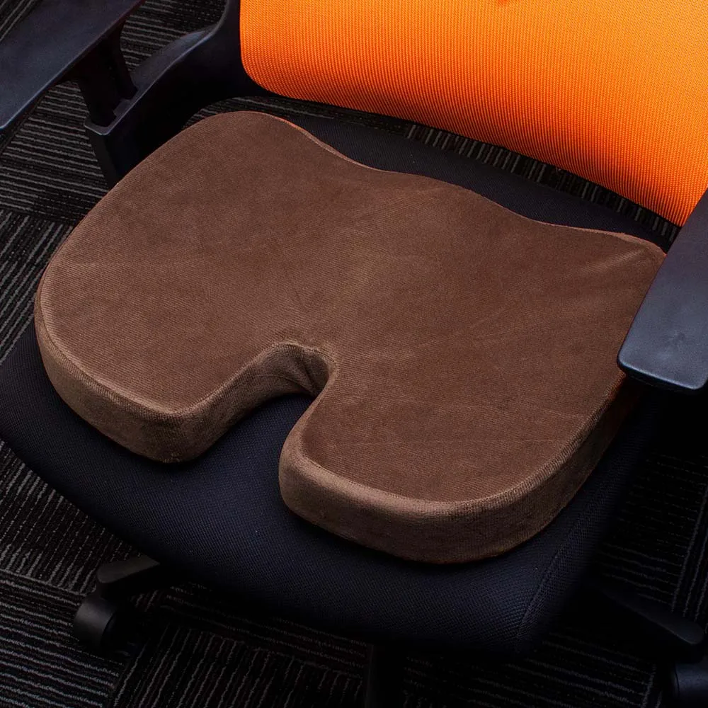 Travel Breathable Seat Cushion Coccyx Orthopedic Memory Foam U Seat Massage Chair Cushion Pad Car U-Shape Seat Cushion 