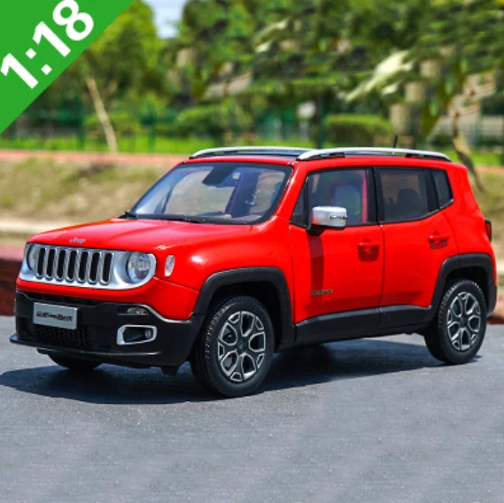 Коллекционная металлическая модель автомобиля внедорожника Renegade Cherokee белого и