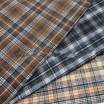 

New direct sales personality autumn and winter woolen cloth houndstooth coat plaid fabric
