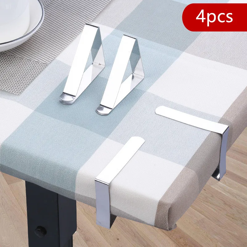 Прочные зажимы для скатертей из нержавеющей стали 4 шт./компл.|Бельевые прищепки| |