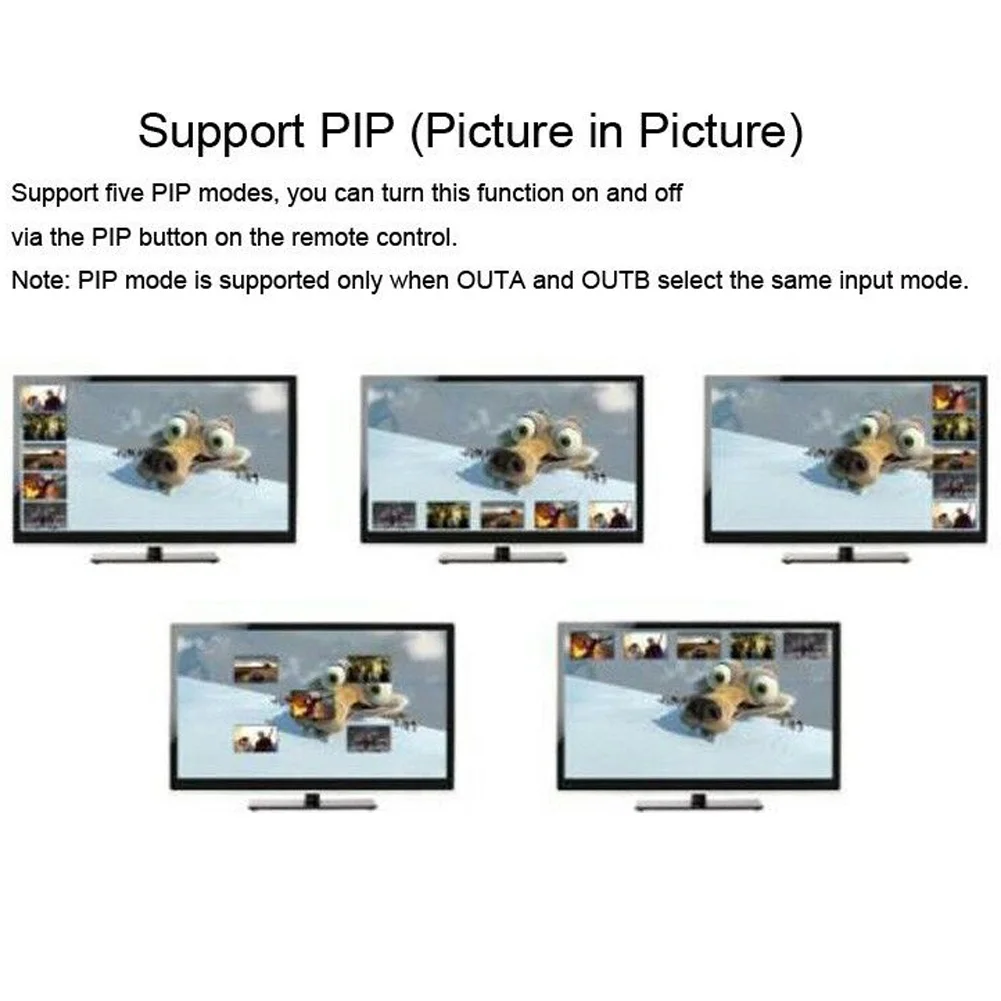 4K HDMI переключатель PIP 4x1 видеокоммутатор 4K x 2K 3D с пультом дистанционного управления для Apple tv PS4 HD tv VH99