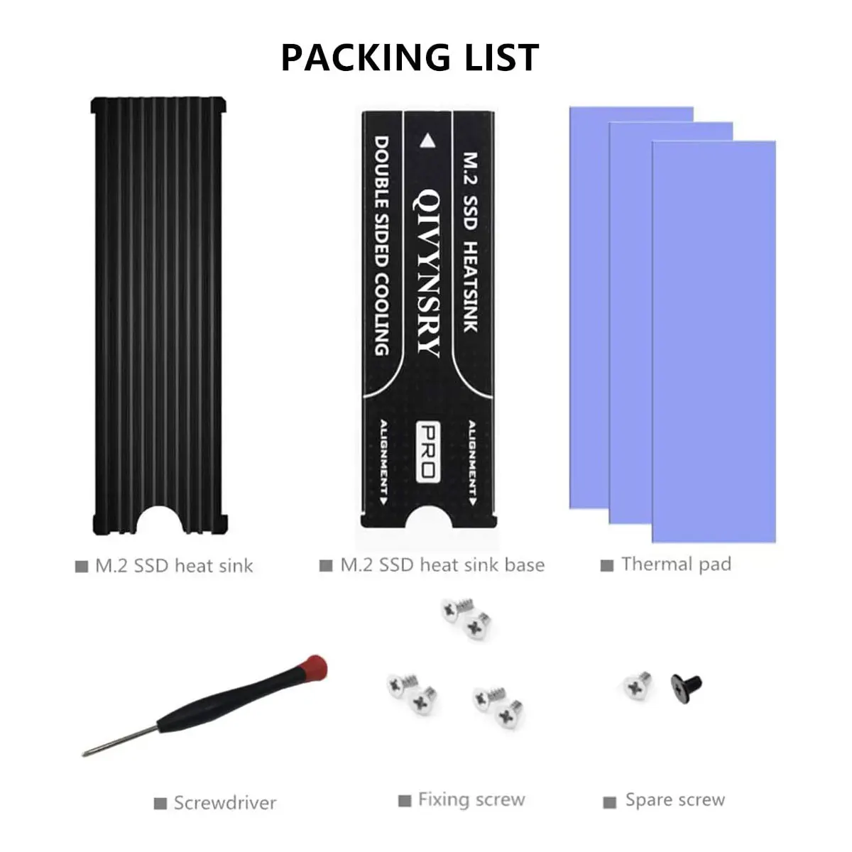 M.2 NVMe Heatsink Cooler for PS5 SSDs - Enhanced Cooling for Samsung 980, 970 EVO Plus, SN850, SN750, SN570 Description Image.This Product Can Be Found With The Tag Names 2 ssd ps5 heatsink, M2 ssd ps5 heatsink, Ps5 m2 ssd heatsink, Ps5 nvme ssd heatsink, Samsung 980 heatsink ps5