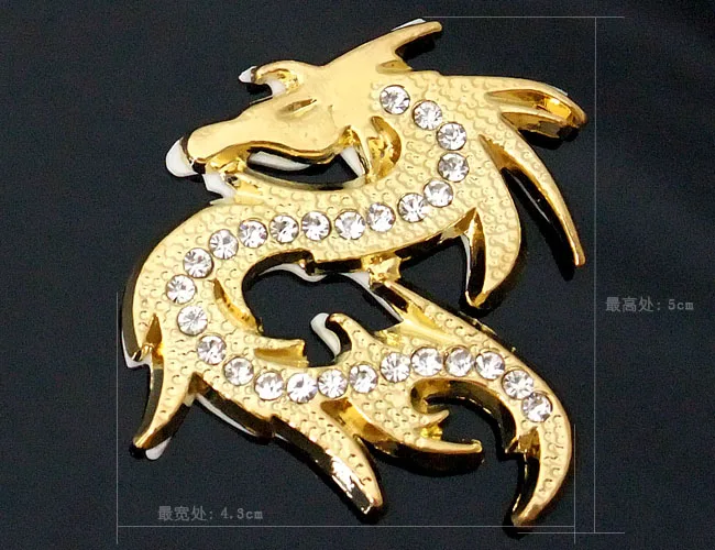 Поперечная граница для AliExpress EBay Металл Автомобильное уплотнение rs Dragon King бампер наклейки автомобиль модифицированный клей бумажные царапины автомобильное уплотнение