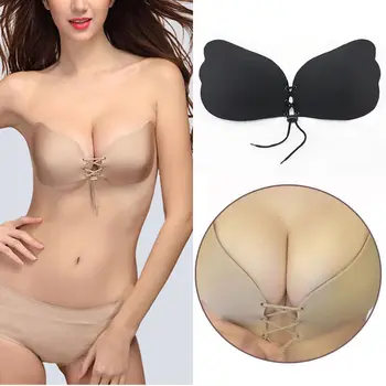 

Bralette Strapless Invisible Intimates Fly Bra Underwear Sexy Push up Seamless Bra Adhesive Silicone Backless Wedding