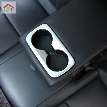 

For Kia Sportage KX5 2016- 2020 Car Sticker Cover Trim ABS Chrome Rear Center Cup Holder Gear Box Frame Armrest Handrail 1pcs