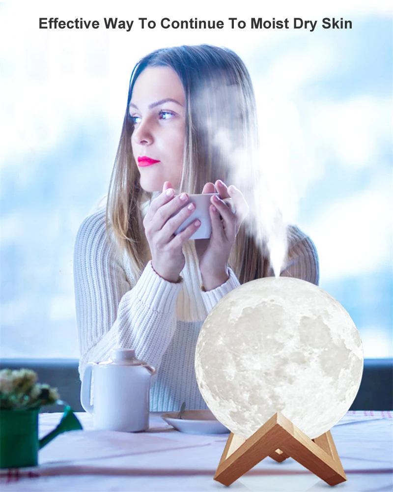 880ml Mond Aroma Luftbefeuchter Ätherisches Öl Diffusor Luftreiniger Ultraschall Nebel luftbefeuchter Für Home & Office Aromatherapie