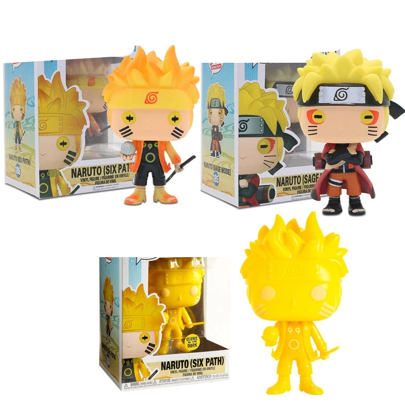 FUNKO POP Виниловая экшн-фигурка из аниме нарутос Режим шалфея № 185 Шесть дорожек