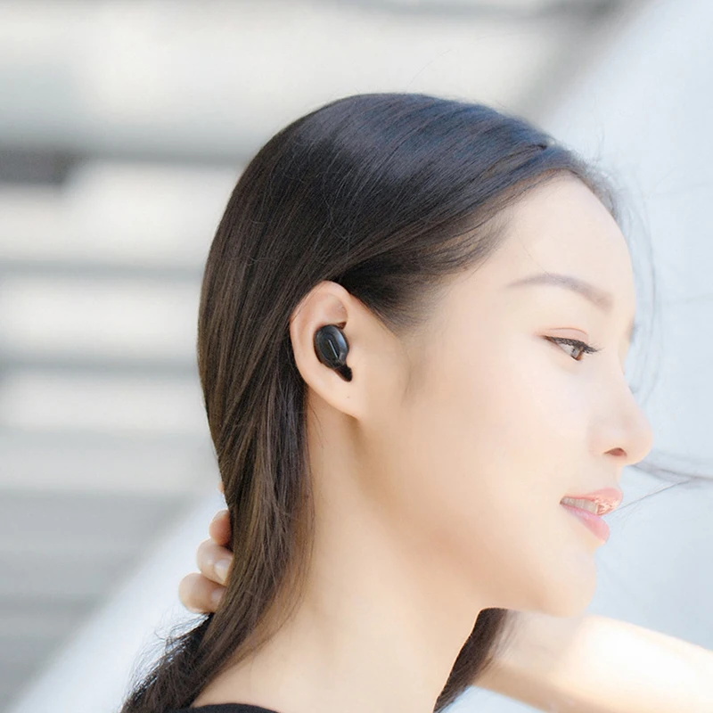 BESTWireless bluetooth-гарнитура невидимая мини-Спортивная гарнитура для вождения длинный режим ожидания bluetooth-наушник с микрофоном-белый