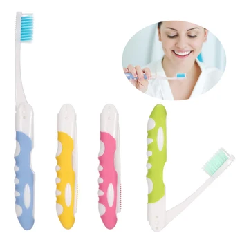 

4Pcs Travel Toothbrushes Set Folding Travel Toothbrush Portable Toothbrush With Soft Bristles For Oral Care Color Random