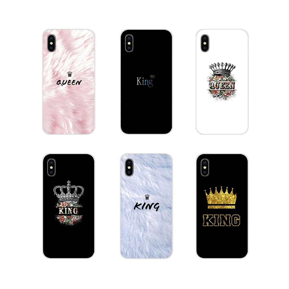 Фирменная пара King Queen 01 для Xiaomi Redmi Note 3 4 5 6 7 8 Pro Mi Max Mix 2 2S Pocophone F1 аксессуары чехлы