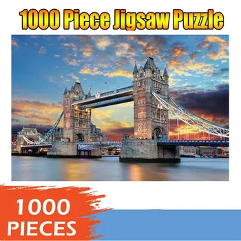 

London Tower Bridge Puzzles Adults 1000 Piece Large Puzzle Game Interesting Toys Personalized Gift