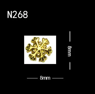 10pcs N268 TSZS 10 шт./лот Роскошные снежные аксессуары определенной формы для зимы Рождество горный хрусталь Кристалл 3D дизайн ногтей украшения ювелирные украшения - Цвет: 10pcs N268
