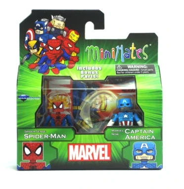 Hasbro Genuine Marvel Minimates Wave Spider-Man Captain America Action Figure Model Toys |