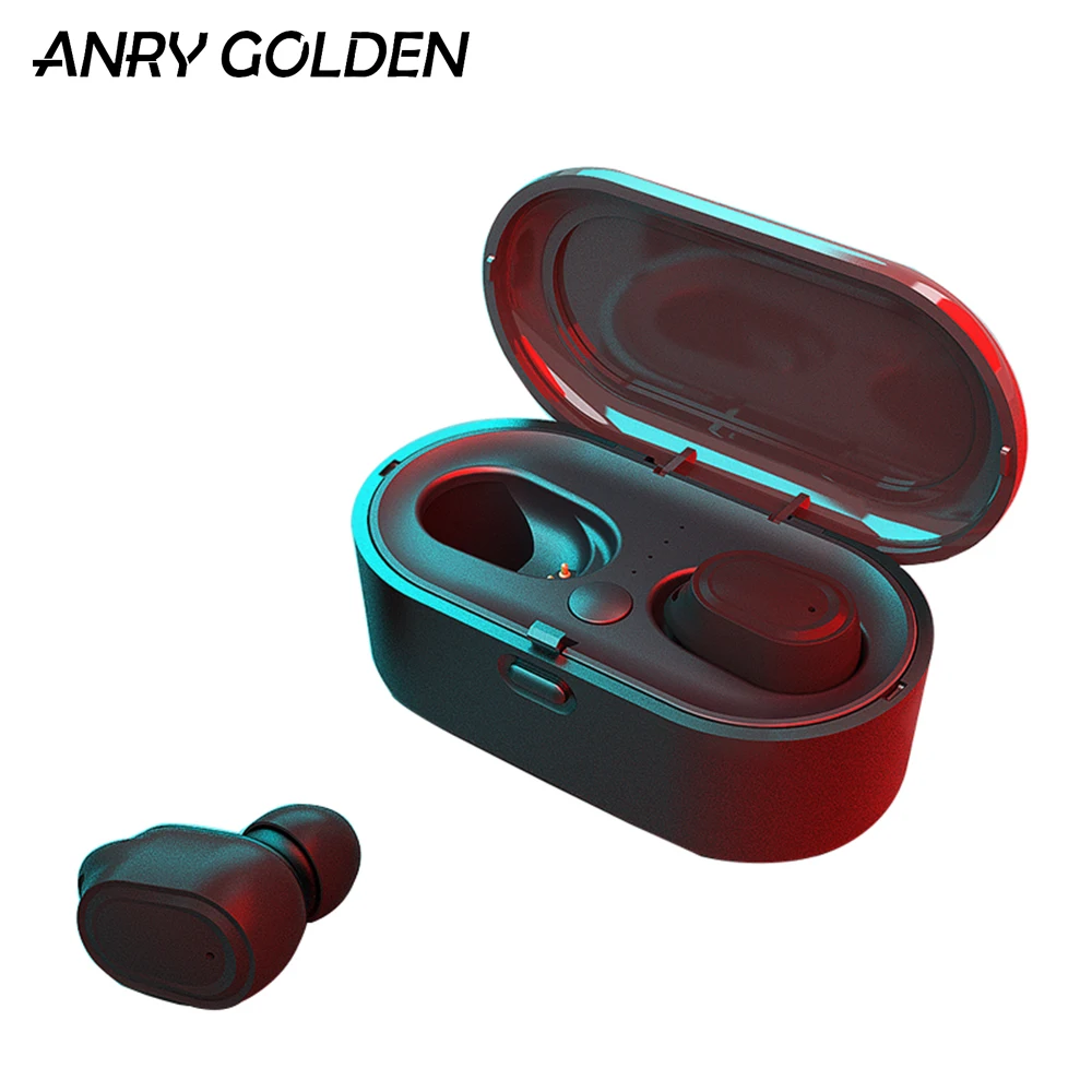 

ANRY True Wireless Earbuds Bluetooh 5.0 in-Ear 3D Stereo TWS Earphones Auto-Pair Wireless Headsets with High Definition Mic