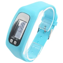 HX-спорт-часы-браслет-Шагомер-запястье-шаг-Ходьба-счетчик калорий-трекер Цвет: Голубое озеро