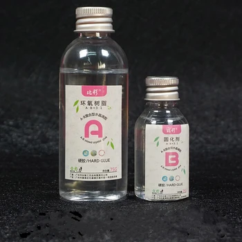 

Jewelry Making Resin Epoxy AB Crystal Glue High Adhesive Solvent Resistance Anti-yellow Accessories Tool Transparent Mixed Clear