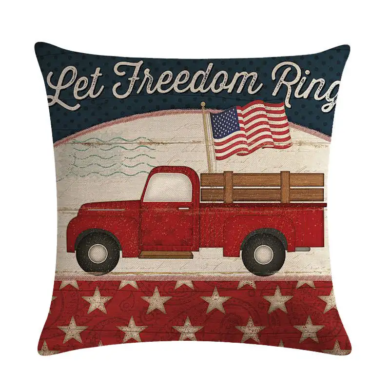 45x45 Square Pillow Cover Pumpkin Cushion Case Toss Pillowcase Pillows Christmas Style Car Pattern Pillow Case Decor - Цвет: 16