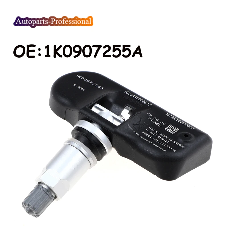 Автомобильный датчик TPMS 1K0907255A подходит для Audi Volkswagen TPMS система контроля давления в шинах 315 МГц высокое качество