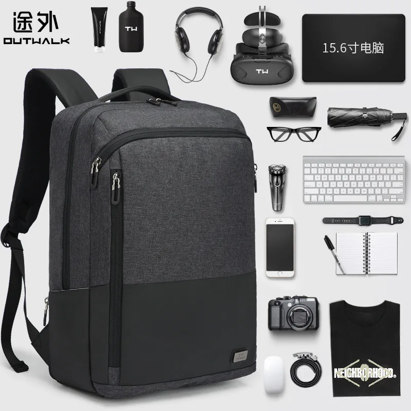 

Backpack Men Business Simple School Bag Fashion Korean-style Casual College Student Travel Bag Computer Backpack Men's