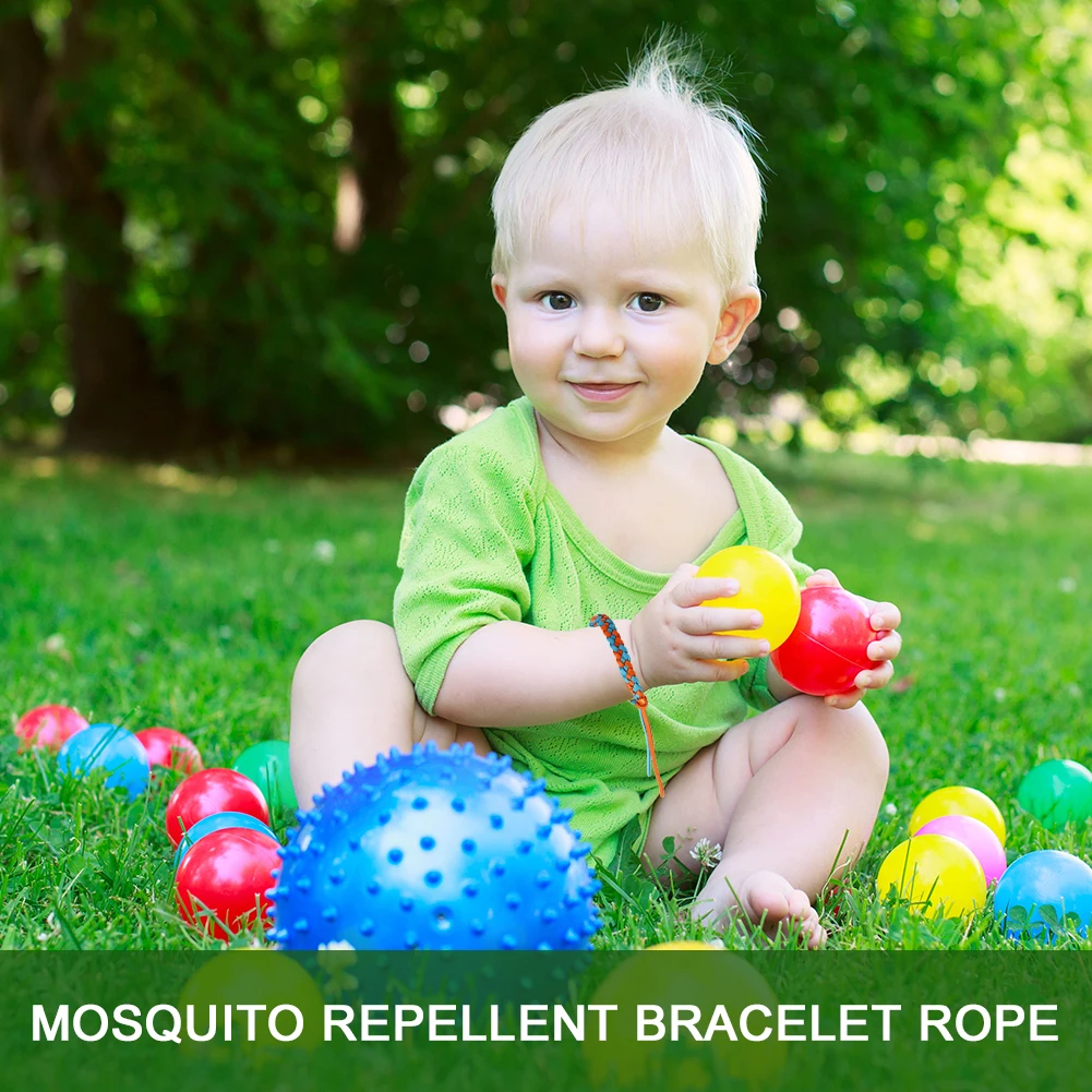 12pcs Mosquito Repellent Bracelet Waterproof Spiral Wrist Band Outdoor Indoor Insect Protection Pest Control Rope Ring