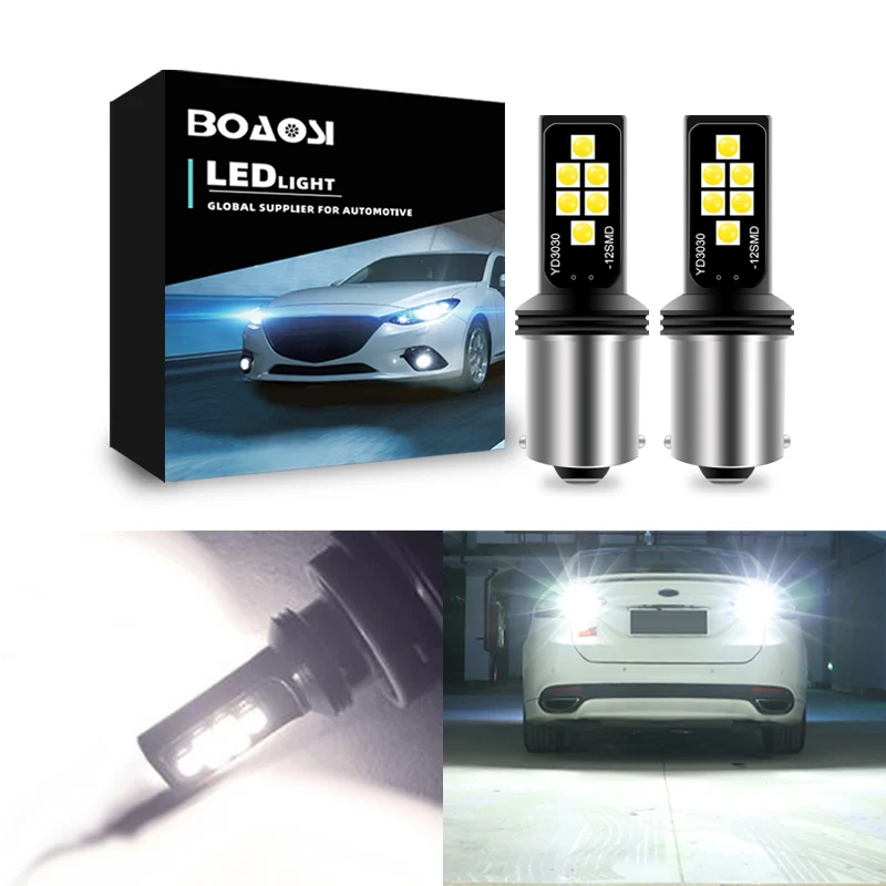 2X P21W 1156 LED Canbus LED Bulb Car Reverse Lights For Peugeot 307 206