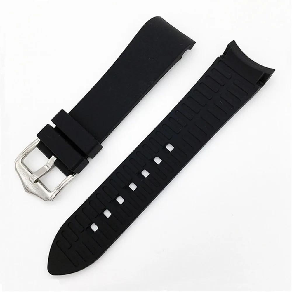 Universal Sport Curved End Waterproof Silicone Watch Band