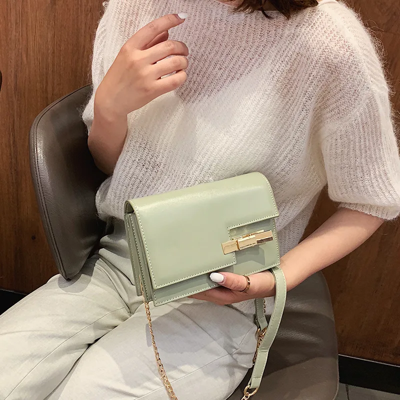 

Summer Bag Simple Texture Candy Square Bag 2019 Summer New Korean Edition Student Slant Bag