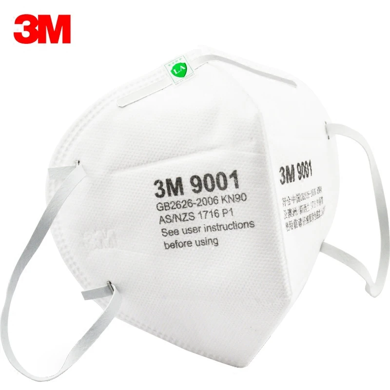 

3M 9001 Dust Mask Folding Dust Mask Anti-pm2.5 Respirator Anti-fog Masks Safety Mask LT024