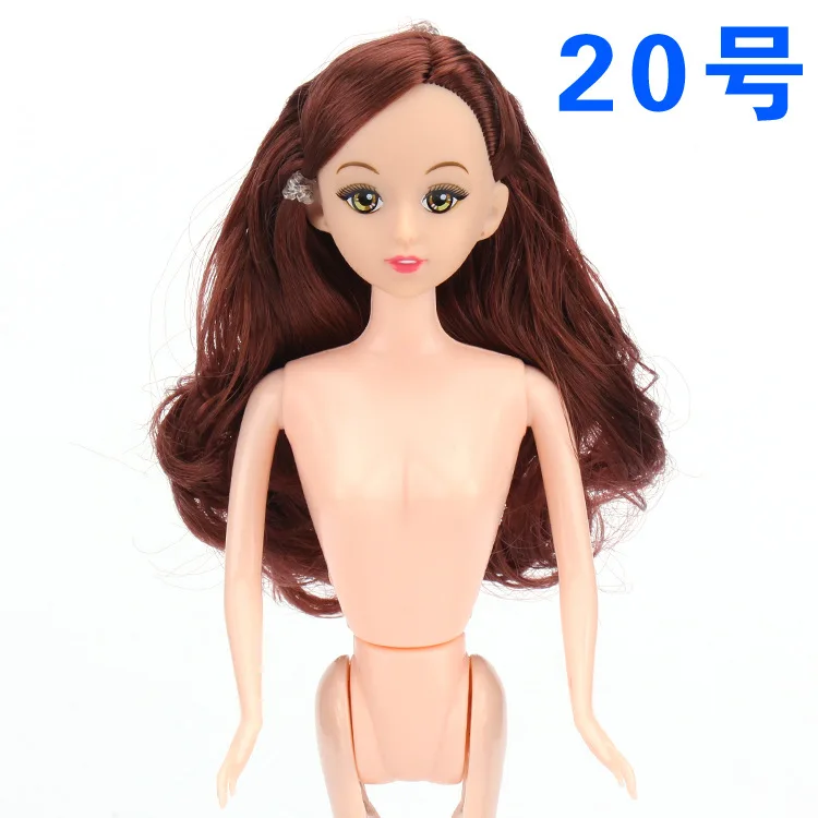 30 см BJD кукла 6 подвижные шарнирные куклы ручной работы торт выпечка кукла дизайн Женская Обнаженная кукла модные волосы куклы игрушки для девочек - Цвет: 6Jointed doll