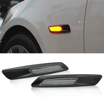 

2pcs Smoke Lens Dynamic Flowing LED Turn Signal Side Marker Light Blinker Lamp For BMW E90 E60 E93 E46 E82 525i 325i E81 E61 328
