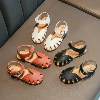 

kids baby girls sandals shoes 2020 summer children's fashion comfortable hollow beach shoes sandals soft bottom school shoes