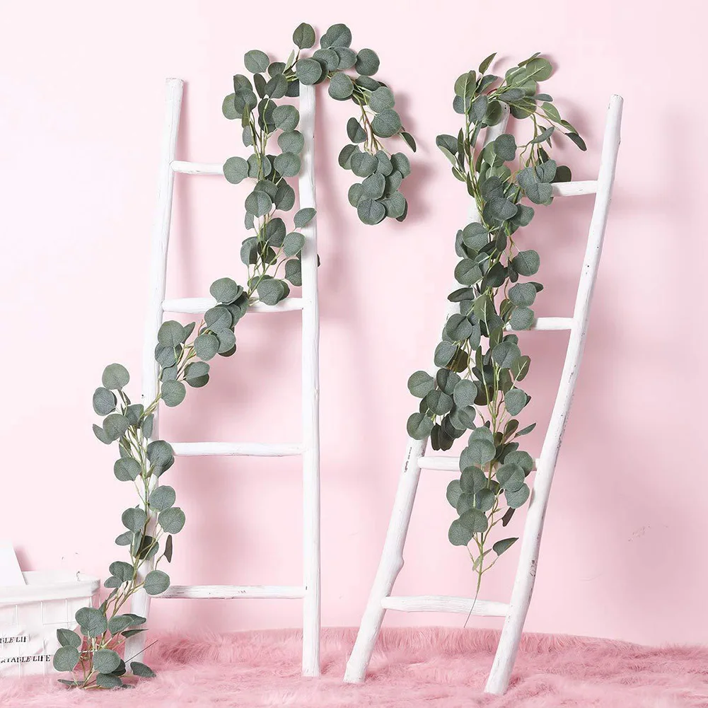 2020 Artificial Vine Plant Hanging Eucalyptus Leaves Rattan Wedding